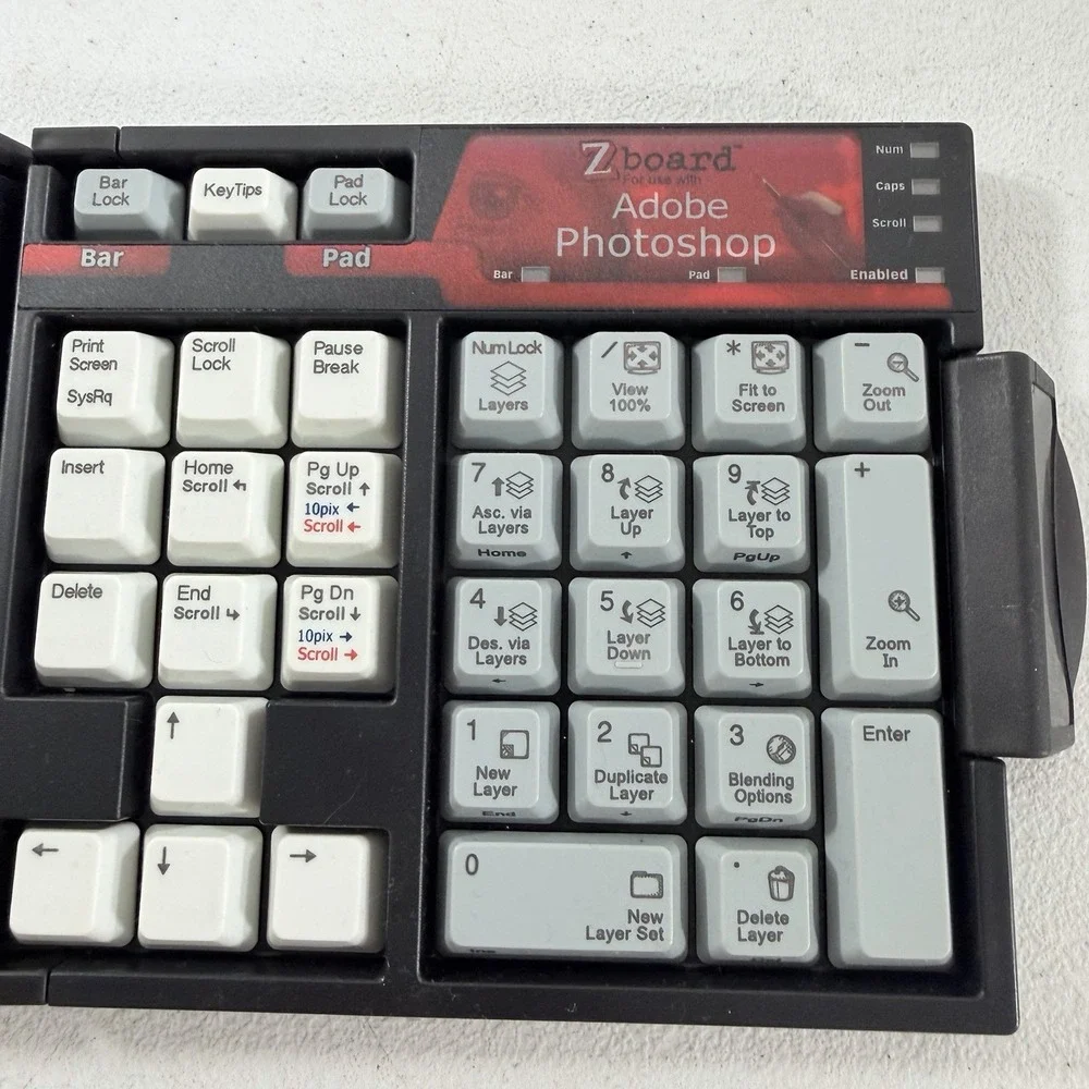 Zboard Keyboard Keyset Overlay Adobe Photoshop Foldable‎